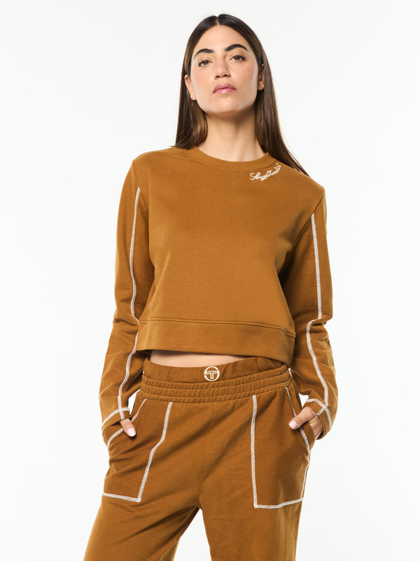 sergio tacchini Greta Crewneck- Bronze Brown