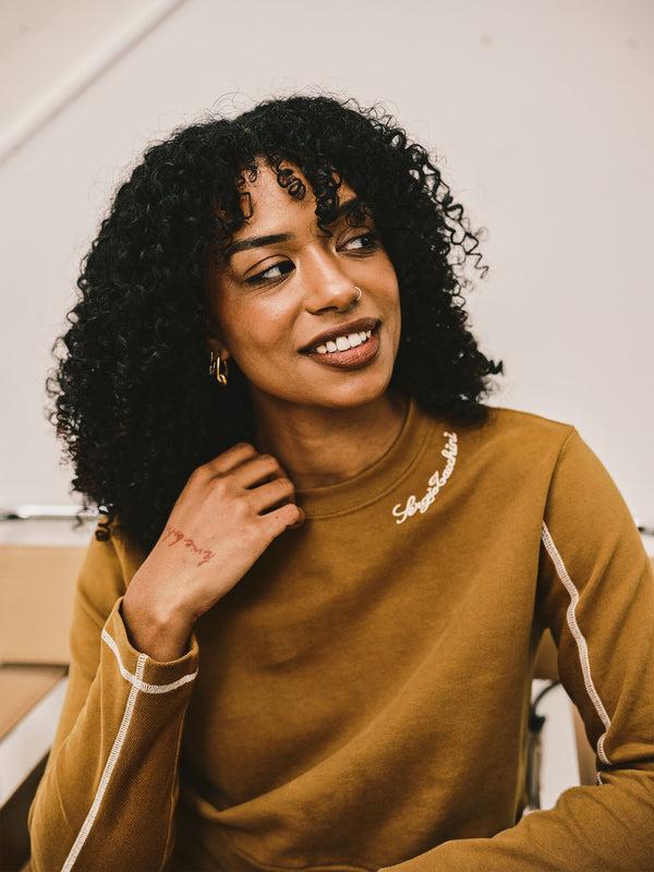 Sergio Tacchini Greta Crewneck- Bronze Brown