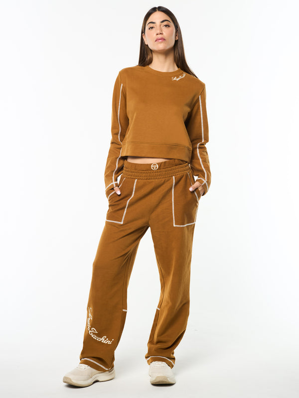 Sergio Tacchini Greta Crewneck- Bronze Brown