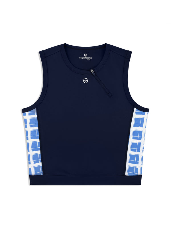 sergio tacchini Lara Cropped Top- Maritime Blue