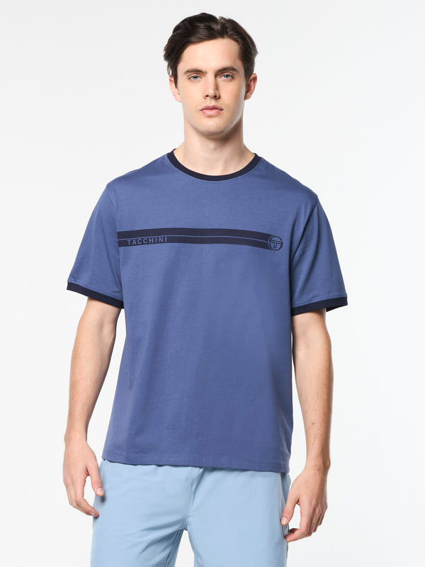 Sergio Tacchini Leo T-Shirt- Blue Indigo