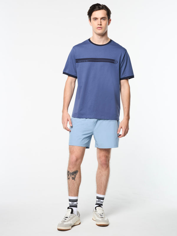 Sergio Tacchini Leo T-Shirt- Blue Indigo