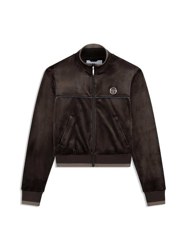 sergio tacchini Leta Velour Jacket- Mulch