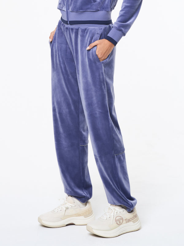 Sergio Tacchini Leta Velour Pant- Heron