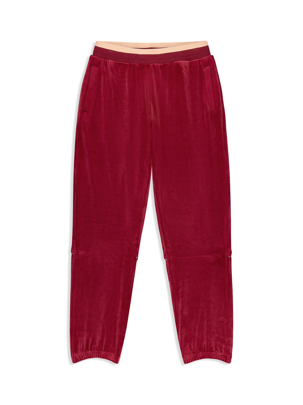 sergio tacchini Leta Velour Pant- Rhubarb