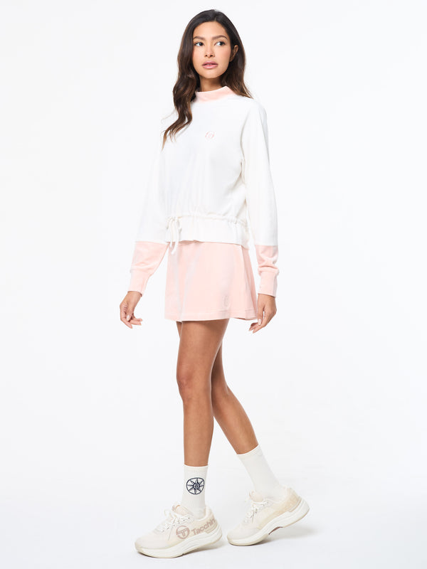 Sergio Tacchini Lina Velour Top- Gardenia