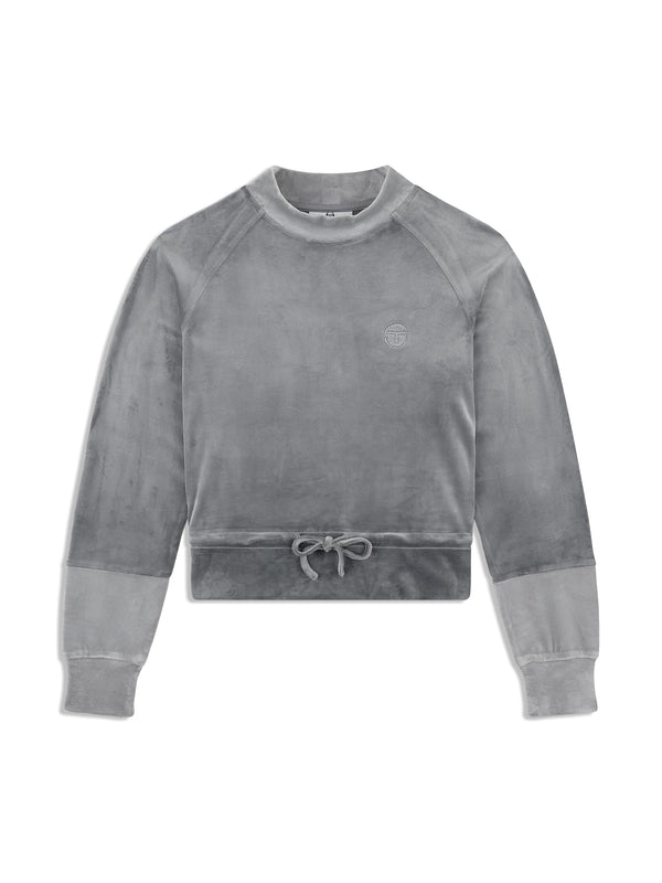 sergio tacchini Lina Velour Top- Quiet Shade