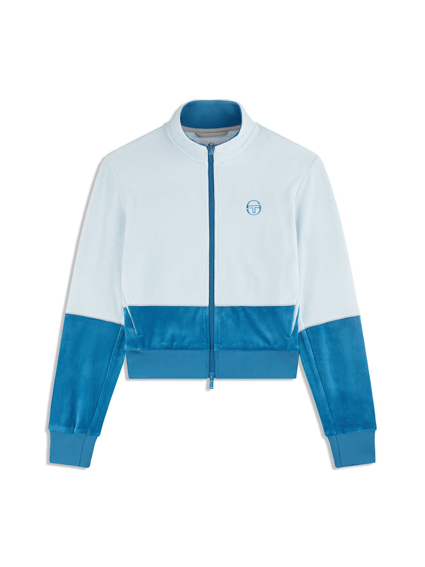 sergio tacchini Lina Velour Track Jacket- Baby Blue