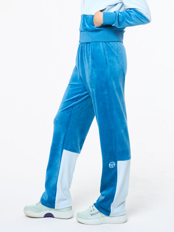 Sergio Tacchini Lina Velour Track Pant- Baby Blue