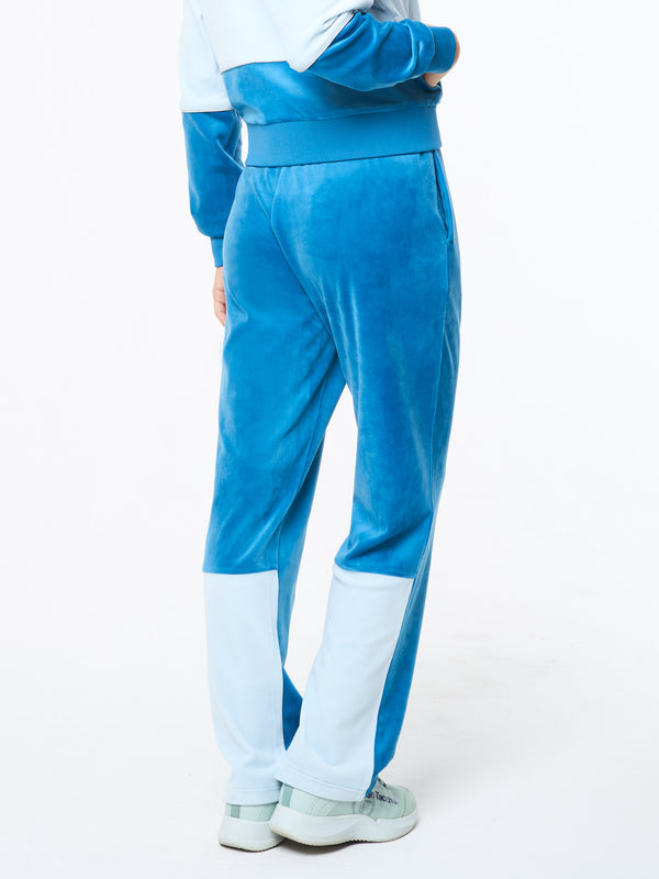 Sergio Tacchini Lina Velour Track Pant- Baby Blue