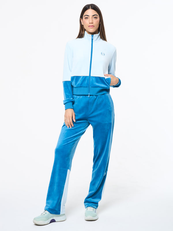 Sergio Tacchini Lina Velour Track Pant- Baby Blue