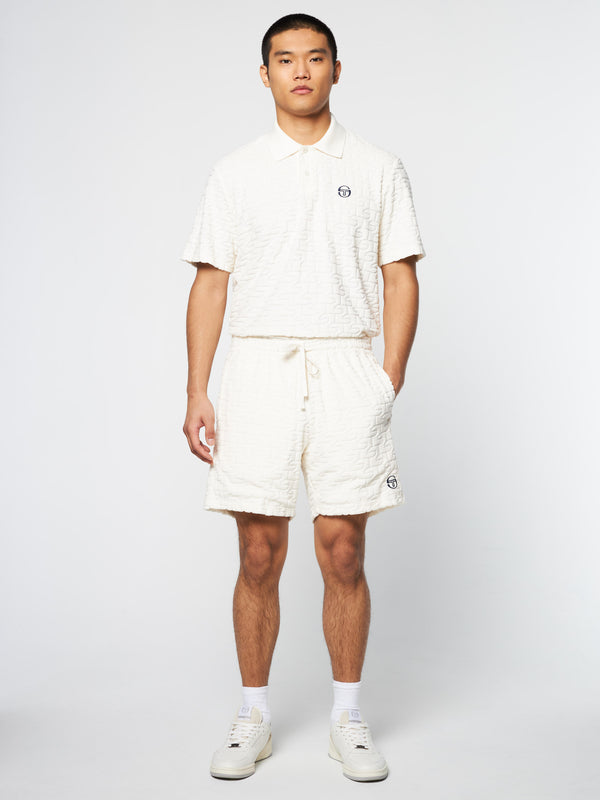 Sergio Tacchini Livata Monogram Short- Gardenia