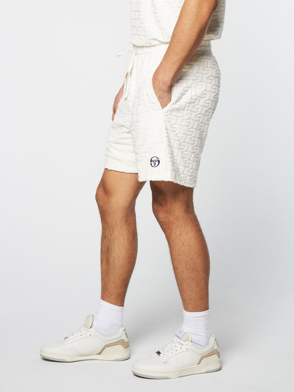 Sergio Tacchini Livata Monogram Short- Gardenia