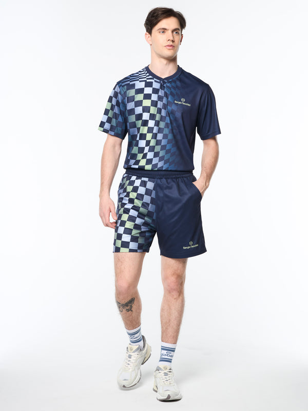 Sergio Tacchini Luca Piqué Printed Short- Eclipse