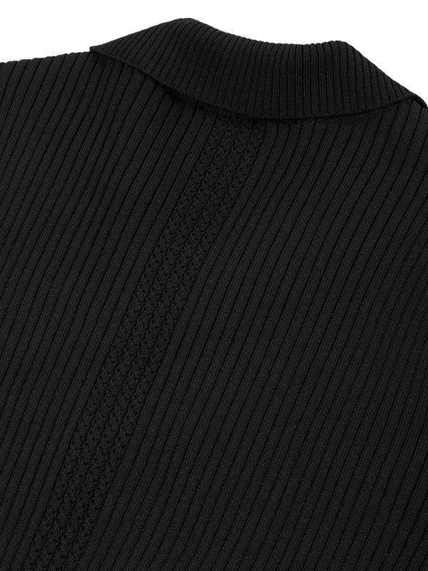 Sergio Tacchini Magreta Rib Cardigan- Black Beauty