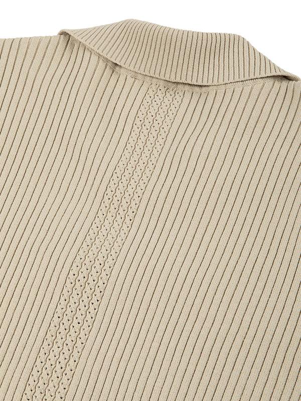 Sergio Tacchini Magreta Rib Cardigan- Humus