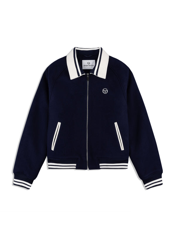 sergio tacchini Marco Varsity Jacket- Maritime Blue