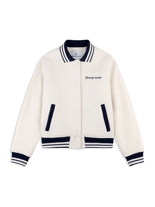 sergio tacchini Marisa Varsity Jacket- Gardenia