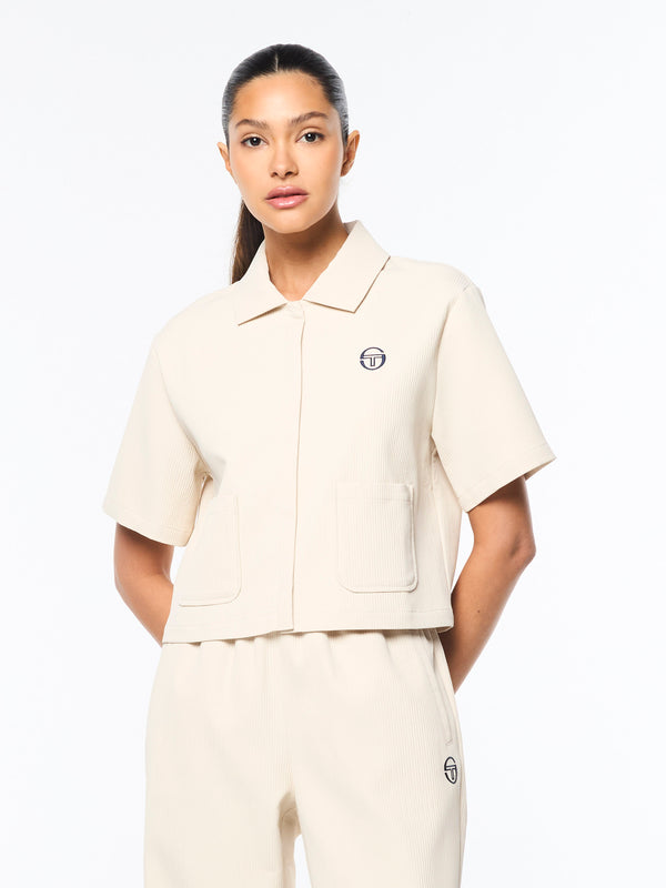 Sergio Tacchini Mia Cropped Shirt- Fog