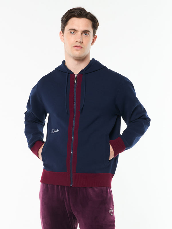Sergio Tacchini Miglia Hoodie- Maritime Blue
