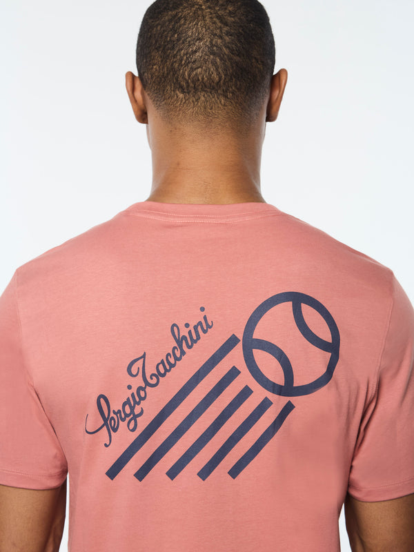 Sergio Tacchini Mossa T-Shirt- Light Mahogany