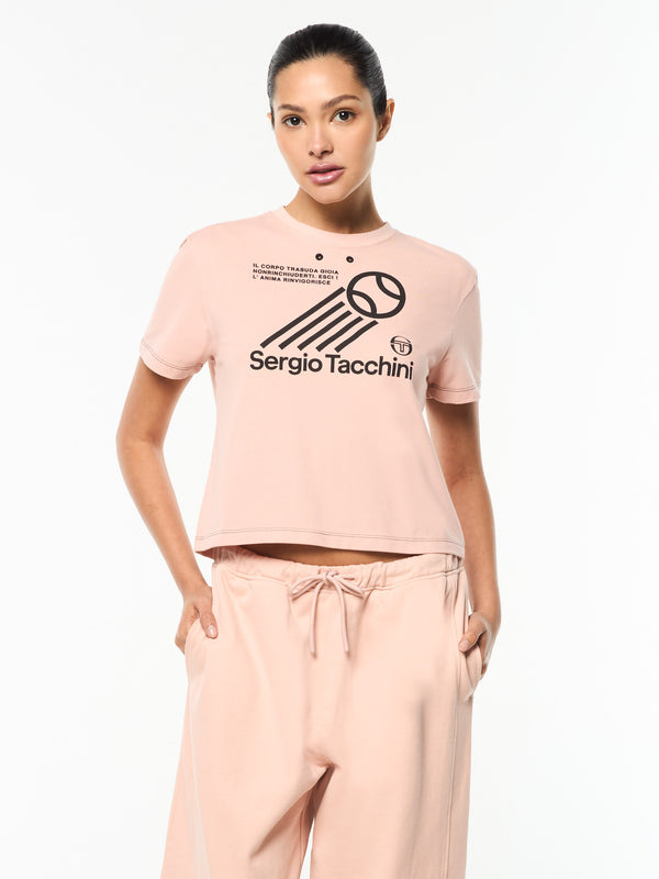 Sergio Tacchini Nera Boxy Tee- Evening Sand