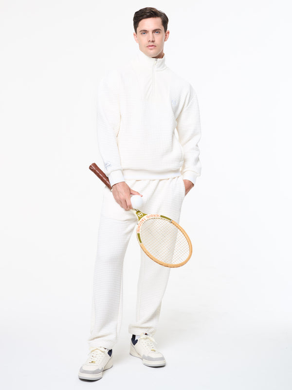 Sergio Tacchini Netto Quarter Zip- Gardenia