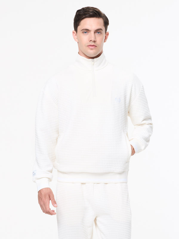 Sergio Tacchini Netto Quarter Zip- Gardenia