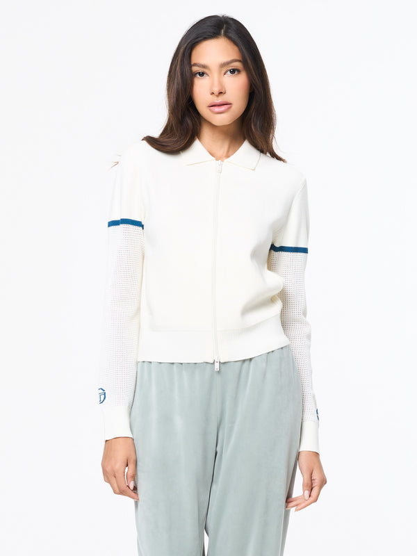 Sergio Tacchini Nota Knit Jacket- Gardenia
