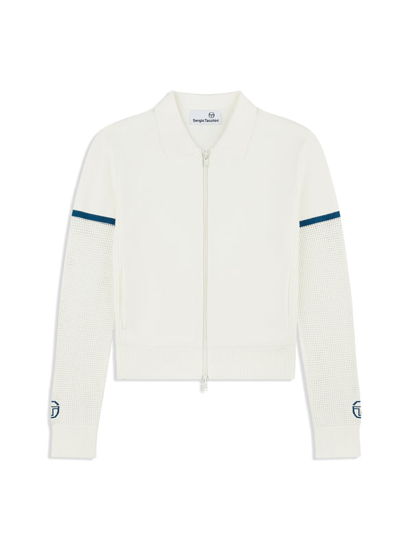 sergio tacchini Nota Knit Jacket- Gardenia