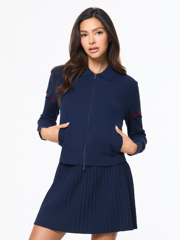 Sergio Tacchini Nota Knit Jacket- Maritime Blue