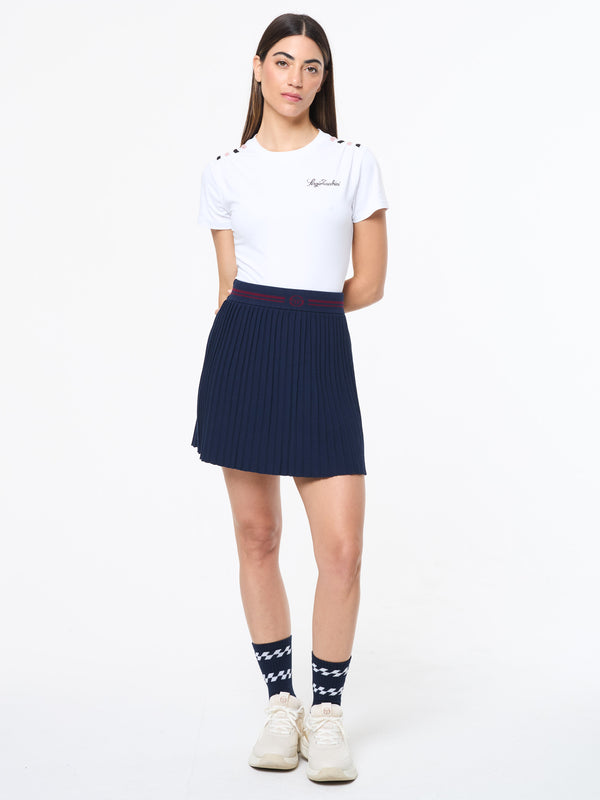 Sergio Tacchini Nota Knit Skirt- Maritime Blue