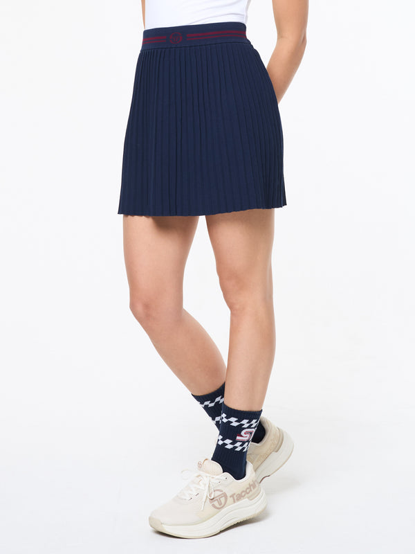 Sergio Tacchini Nota Knit Skirt- Maritime Blue