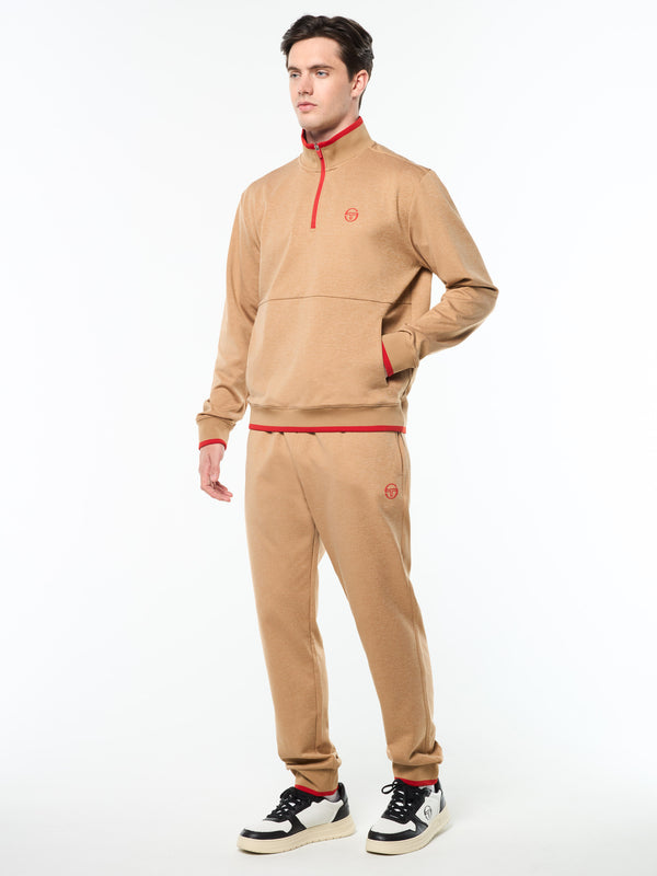 Sergio Tacchini Nuvola Quarter Zip- Bronze Brown