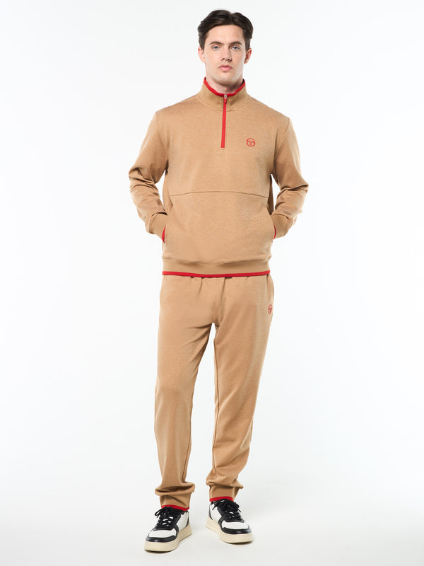 Sergio Tacchini Nuvola Quarter Zip- Bronze Brown