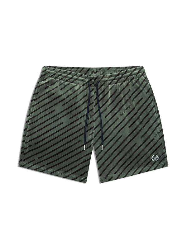 sergio tacchini Obliquo Velour Short-Agave Green