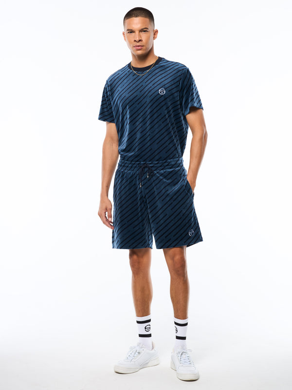 Sergio Tacchini Obliquo Velour Short-Key Largo