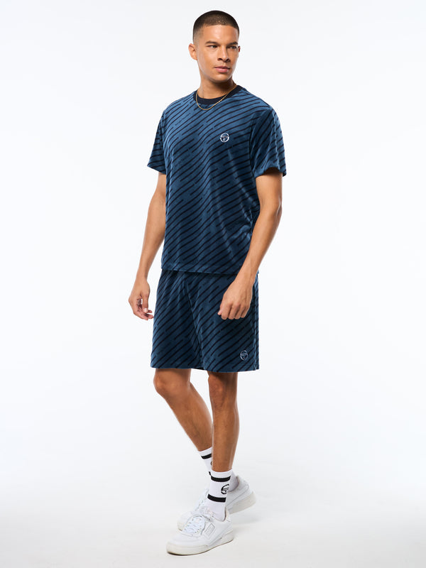 Sergio Tacchini Obliquo Velour T-Shirt-Key Largo