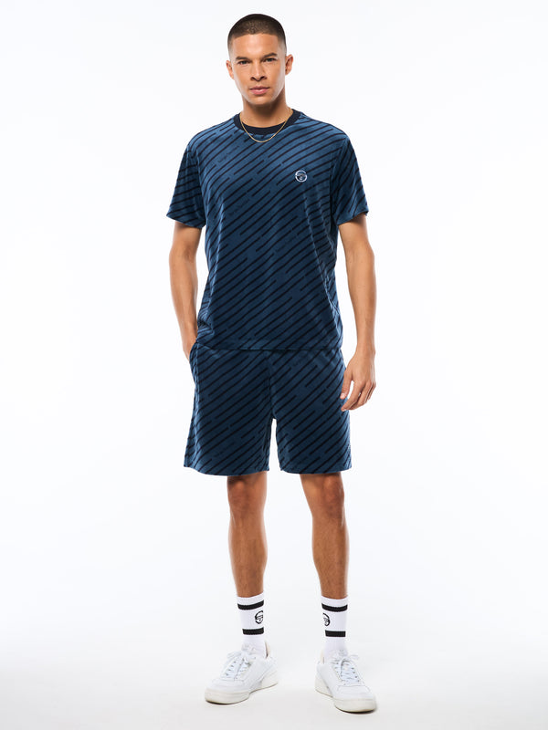 Sergio Tacchini Obliquo Velour T-Shirt-Key Largo