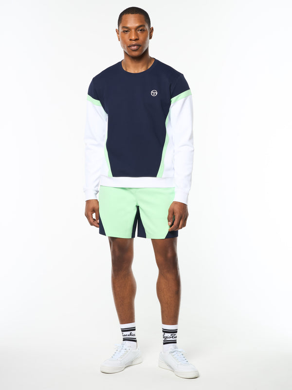 Sergio Tacchini Pagia Crewneck- Maritime Blue