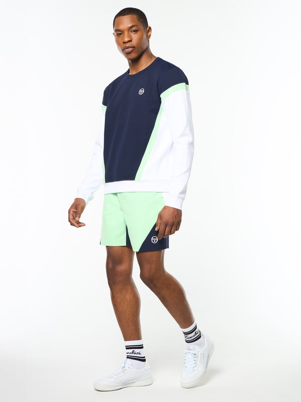 Sergio Tacchini Pagia Crewneck- Maritime Blue