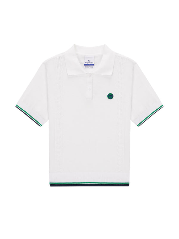 sergio tacchini Preppy Knit Polo- Off White