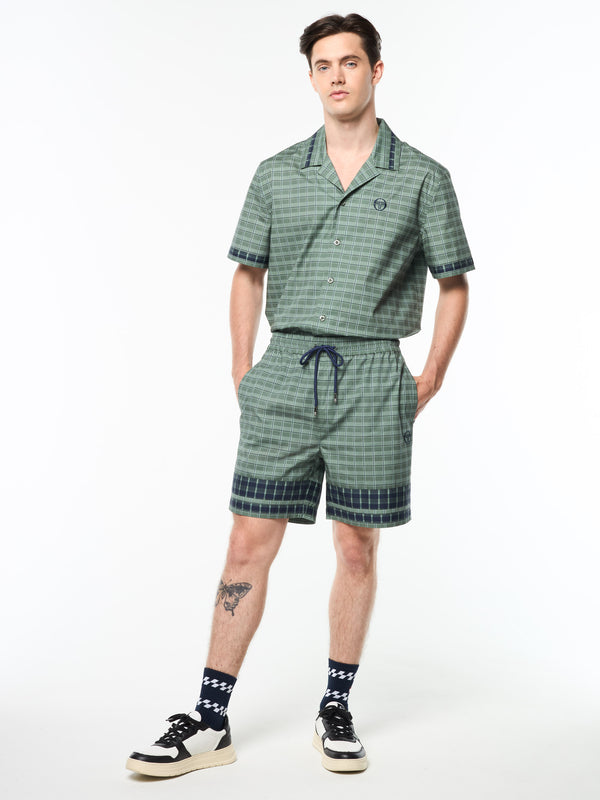 Sergio Tacchini Quadretto Cabana Short- Duck Green