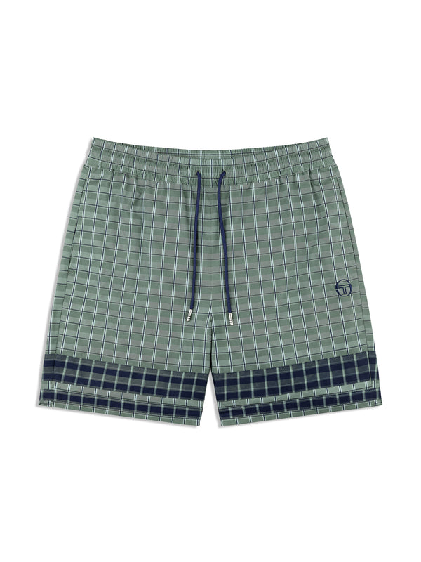 sergio tacchini Quadretto Cabana Short- Duck Green