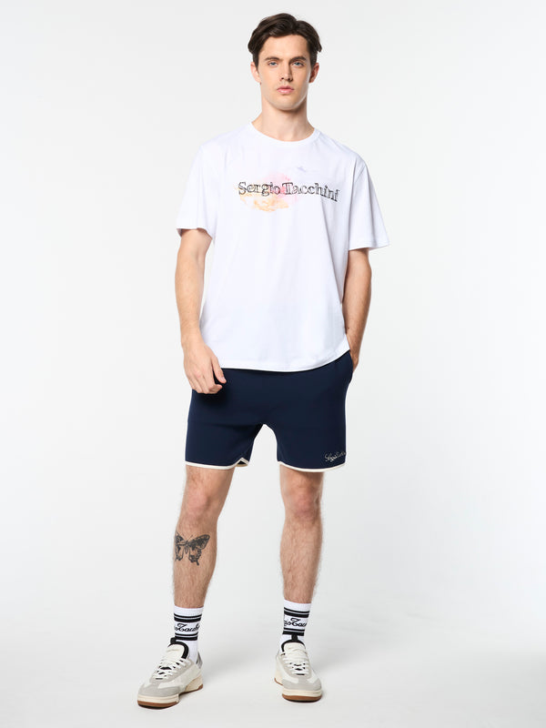 Sergio Tacchini Rin T-Shirt- Brilliant White