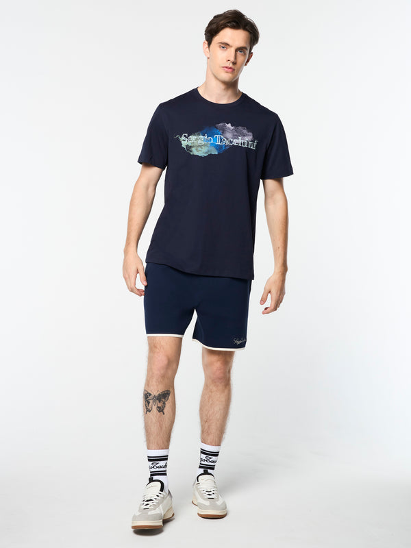 Sergio Tacchini Rin T-Shirt- Maritime Blue