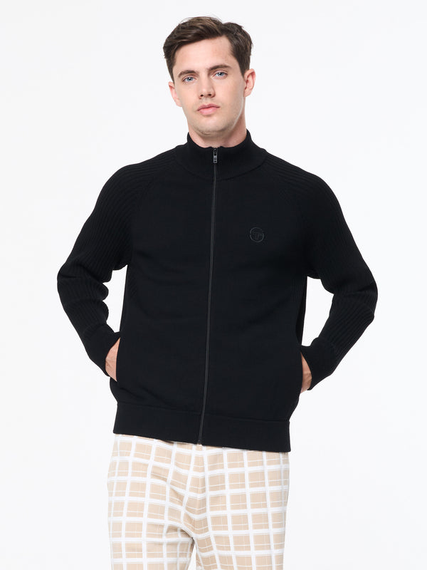 Sergio Tacchini Saggio Track Jacket- Black Beauty