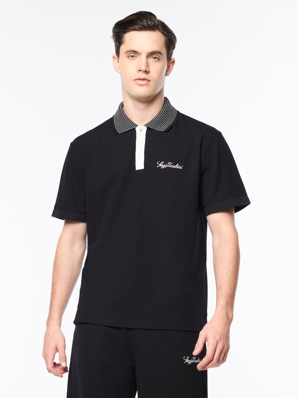 Sergio Tacchini Suveniri Polo- Black Beauty