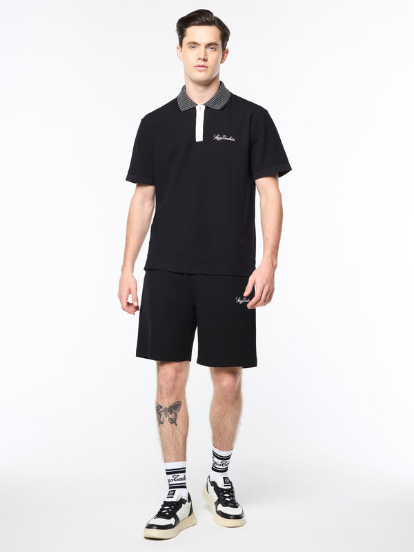 Sergio Tacchini Suveniri Polo- Black Beauty