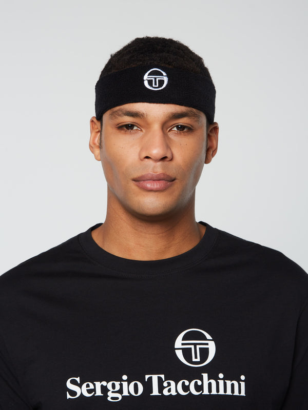 Sergio Tacchini TENNIS HEADBAND- Black
